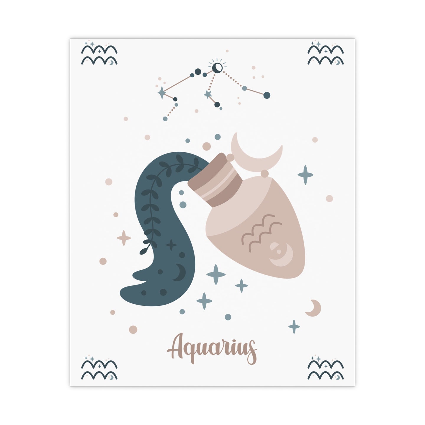 Sternzeichen Poster – Wassermann (Aquarius)