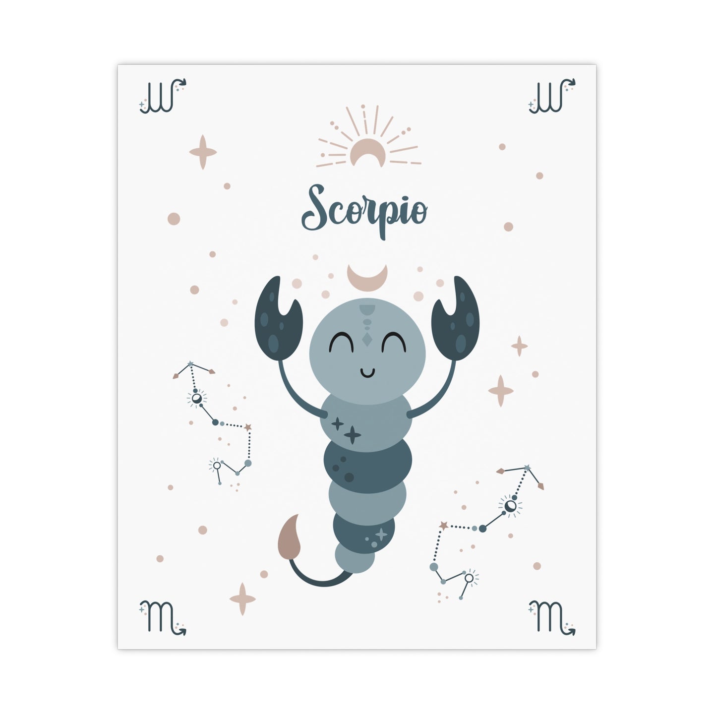 Sternzeichen Poster – Skorpion (Scorpio)