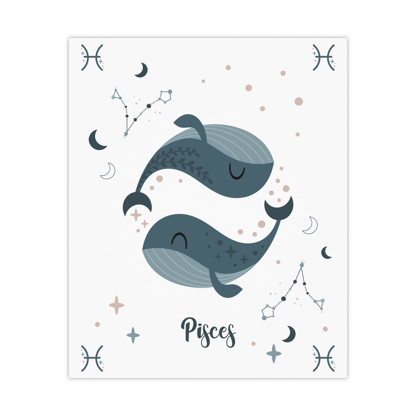 Sternzeichen Poster – Fische (Pisces)