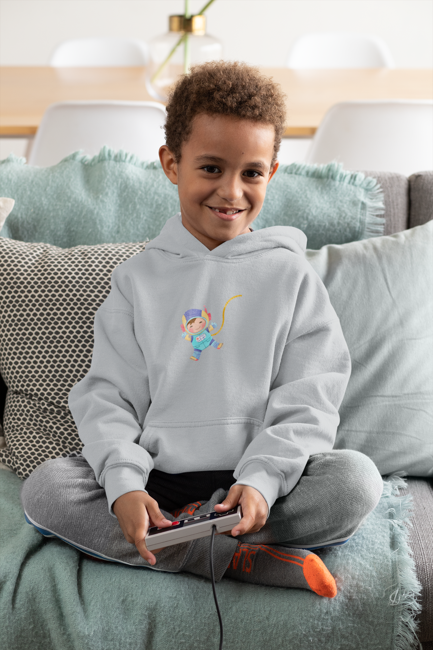 Kids Hoodie – Aquarell Astronaut