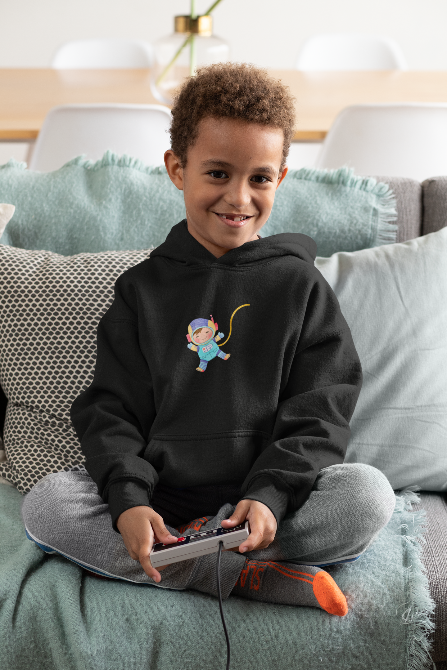 Kids Hoodie – Aquarell Astronaut