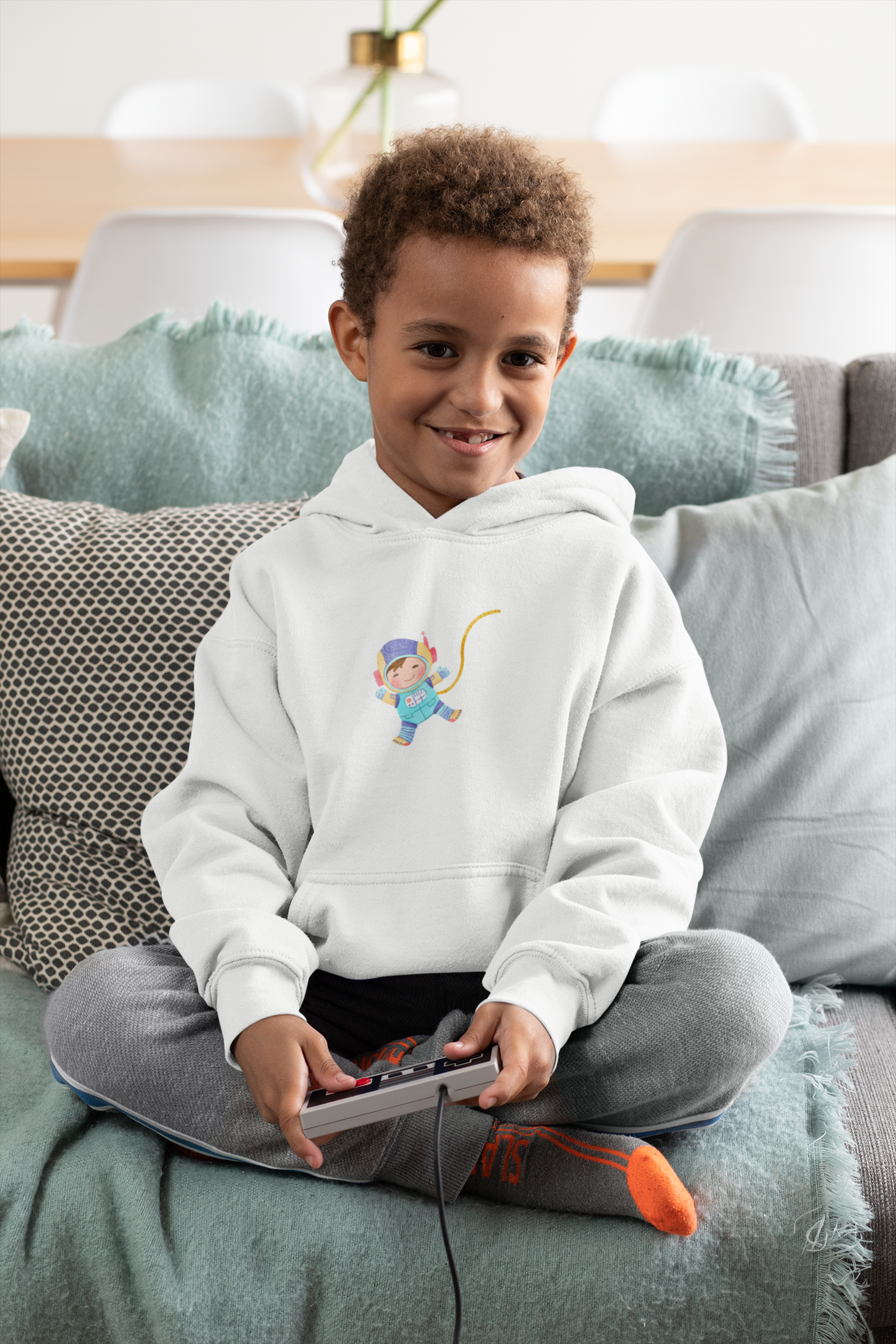 Kids Hoodie – Aquarell Astronaut