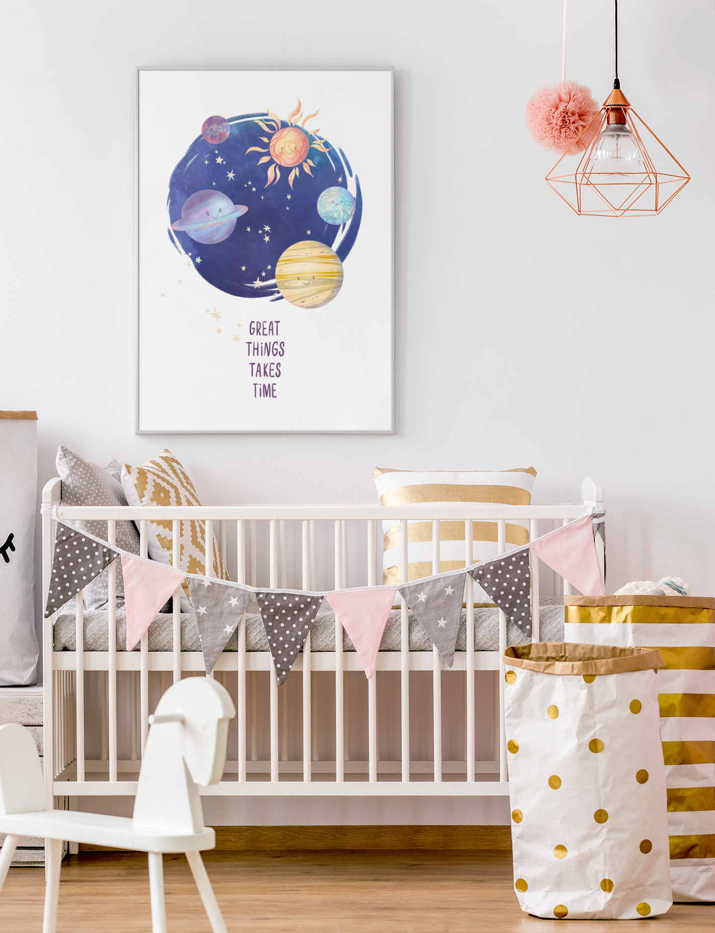 Kinderzimmer Poster – Great things take time