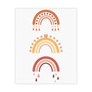 Boho Kinderzimmer Poster – Regenbogen Trio (Neutral)