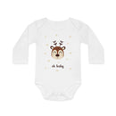 Neugeborenen-Body Hello Baby Rentier – Flatlay – Mommy’s Hero