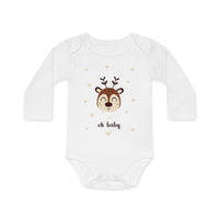 Neugeborenen-Body Hello Baby Rentier – Flatlay – Mommy’s Hero