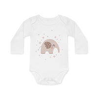 Neugeborenen-Body Hello Baby Elefant – Flatlay – Mommy’s Hero