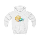 Kids Hoodie – Saturn & UFO (Aquarell, Unisex, 2XS–S)