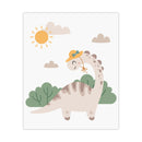Kinderzimmer Poster – Dino Girl | Sunny Dino