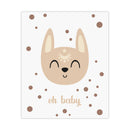 Boho Kinderzimmer Poster – „Oh baby“ (Neutral)