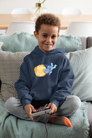 Kinder Hoodie Moon Buddy in New French Navy – Unisex, 80 % Baumwolle, Größen 2XS–S, Mommy’s Hero