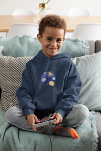 Kids Hoodie – Sonnensystem Rund