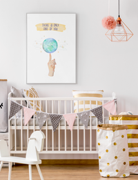 Kinderzimmer-Poster There is only one of you – Aquarell-Weltraum – Mommy’s Hero