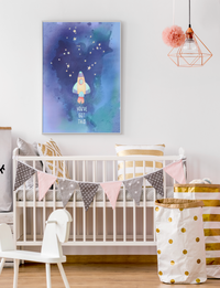 Kinderzimmer-Poster You’ve got this – Weltraum / Aquarell – Mommy’s Hero